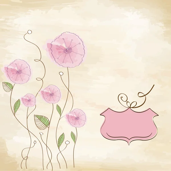 ピンクの花でロマンチックな背景 — ストック写真