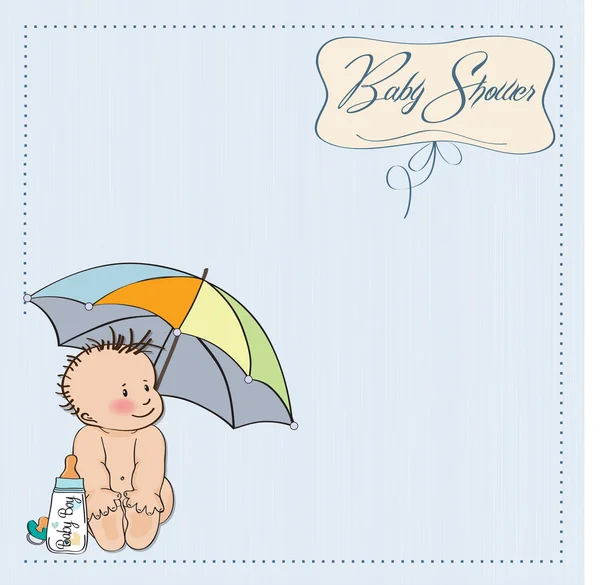 Neue Baby-Duschkarte — Stockfoto