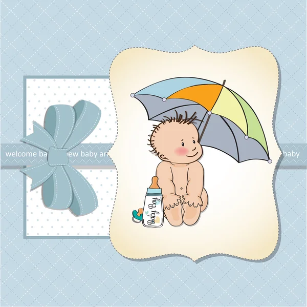 Nueva tarjeta de anuncio del bebé —  Fotos de Stock