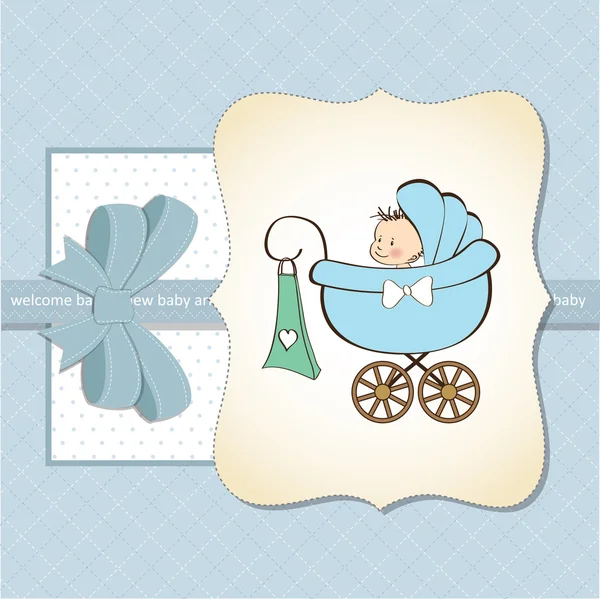 Nieuwe baby aankondiging kaart — Stockfoto