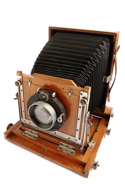 Câmera de foto de madeira velha — Fotografia de Stock