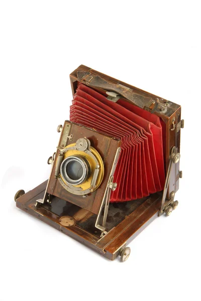 Oude houten camera — Stockfoto