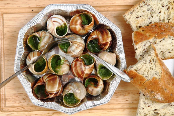 Escargots - cuisine gastronomique française — Photo