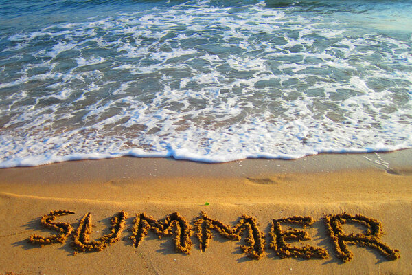 Summer on the beach in the Bulgaria
