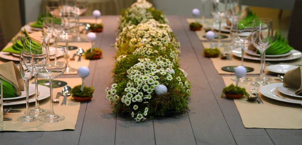 결혼식 골프 테이블 스톡 사진