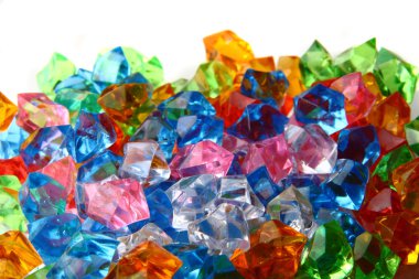 Plastic diamonds background clipart