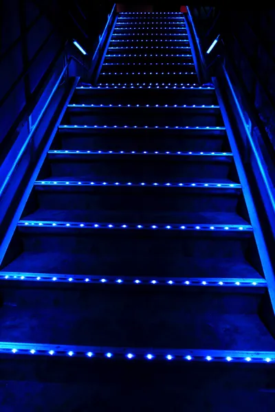 Blue stairway — Stock Photo, Image