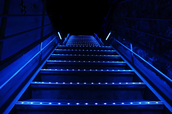 Blue stairs — Stock Photo, Image