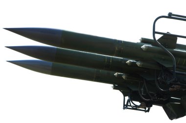 Antiaircraft rockets clipart