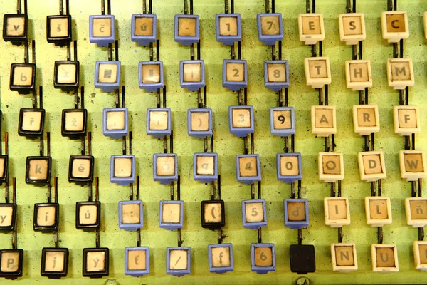 Very old computer keyaboard background — Stock Photo, Image