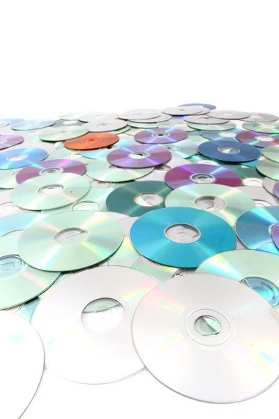 CD и DVD фон — стоковое фото
