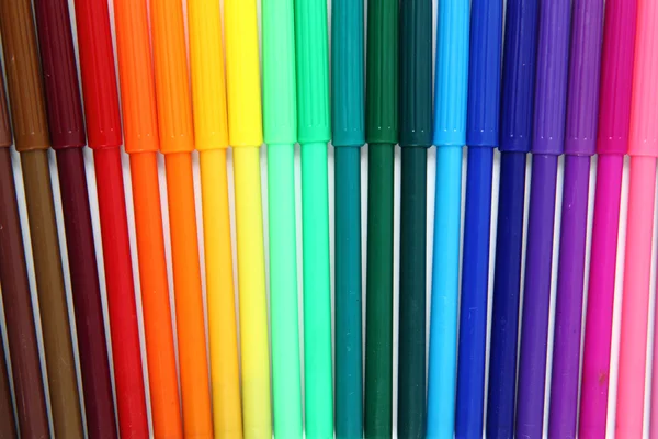 Cor canetas de ponta de feltro — Fotografia de Stock