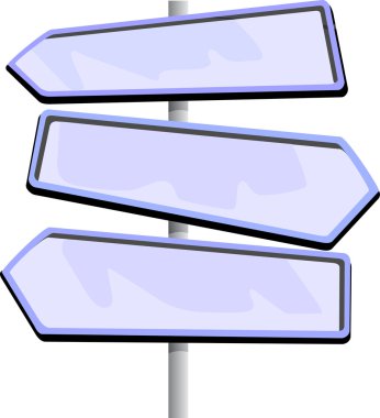 Vector direction sign clipart