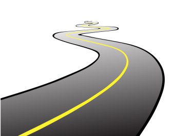 The road curves clipart