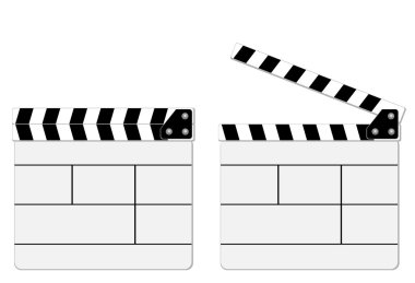 Movie Clapper Board clipart