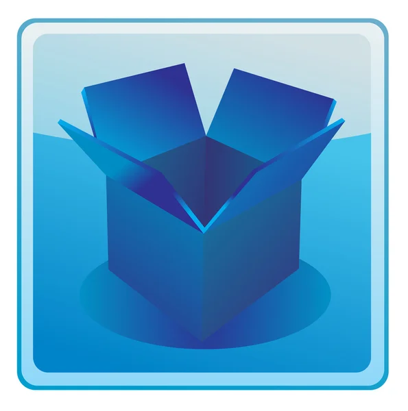 Kék doboz — Stock Vector