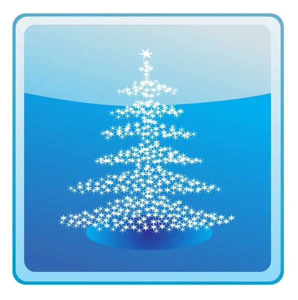 Christmas tree vector image — Stock Vector