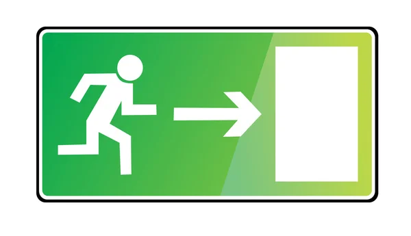 EMERGENCY EXIT SIGN — Stock Vector