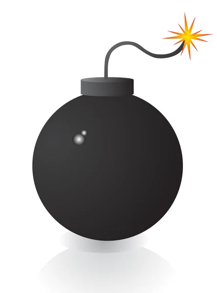 Explosion d'une bombe — Image vectorielle