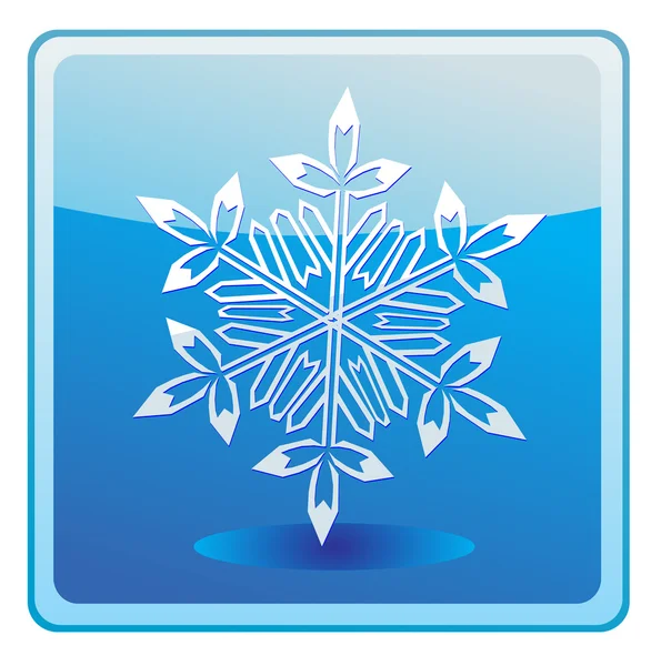 Csillagos hó ikon — Stock Vector