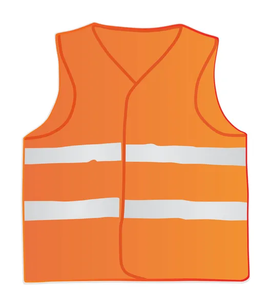 Safety vest for construction workers — Stock Vector