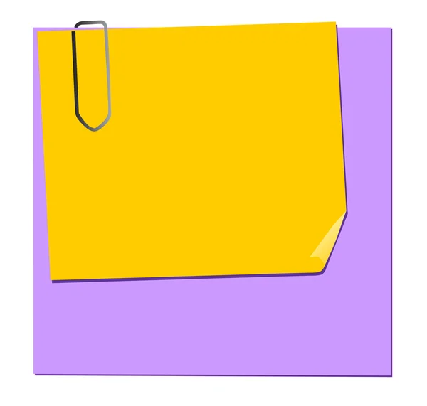 Papier tampon de note — Image vectorielle
