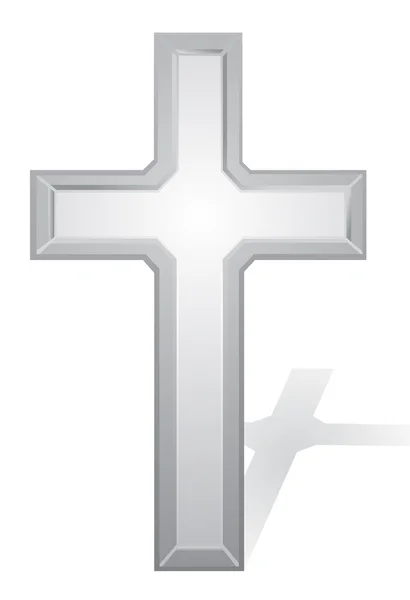 Croix isolée — Image vectorielle