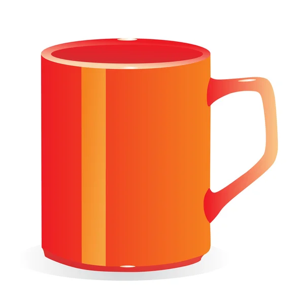 Red tea cup — Stock Vector