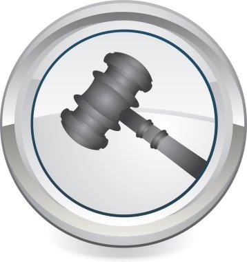 Gavel - Retro Clip Art clipart