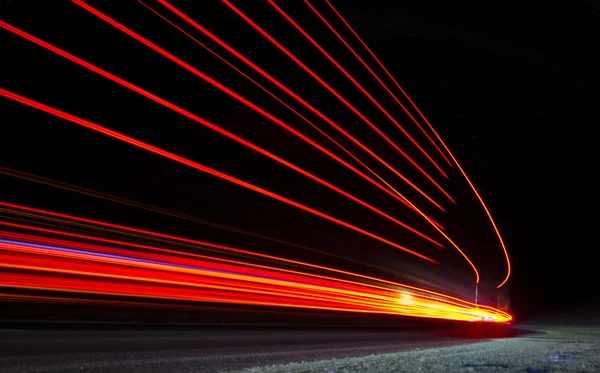 道路トンネルで抽象的なオレンジ色のライト — ストック写真