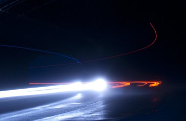 Abstract car lights clipart