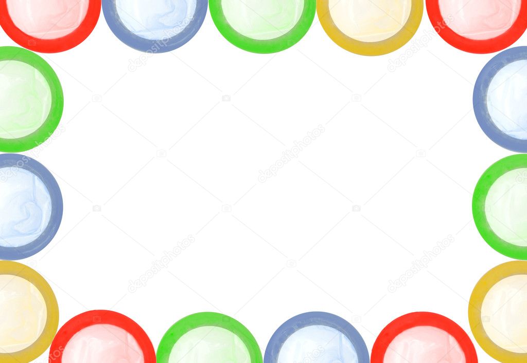 Colored condoms