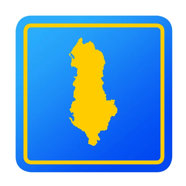 알바니아 유럽 버튼 — 스톡 사진