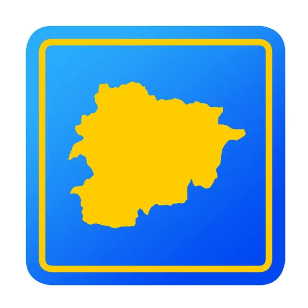 Andorra European button — Stock Photo, Image
