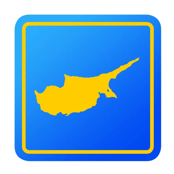 Chipre botão europeu — Fotografia de Stock