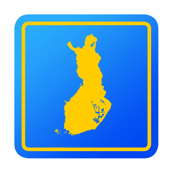 Finlândia botão europeu — Fotografia de Stock