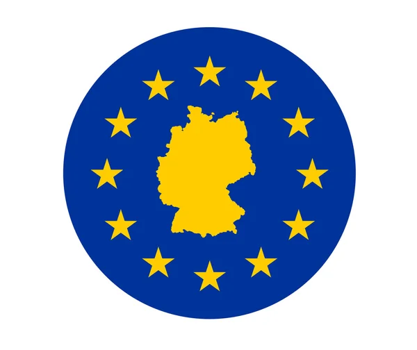 Ευρωπαϊκή σημαία της Γερμανίας — Φωτογραφία Αρχείου