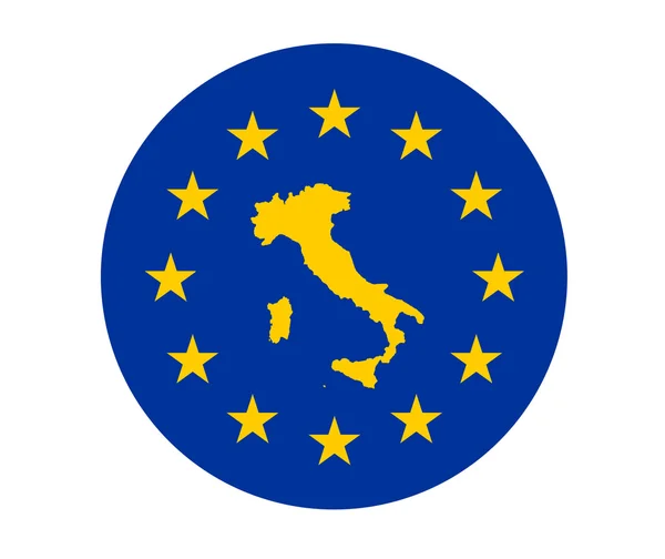 Italien europeiska flaggan — Stockfoto