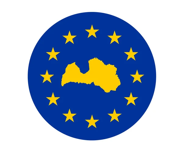 Европейский флаг Латвии — стоковое фото