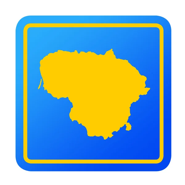 Przycisk Europejskiej Litwa — Zdjęcie stockowe