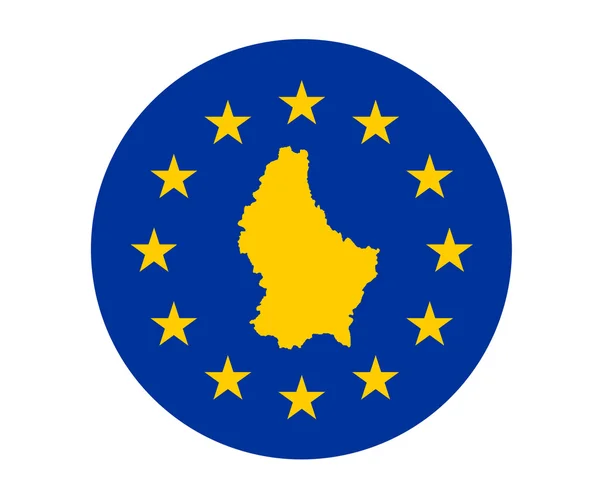 Bandeira europeia do Luxemburgo — Fotografia de Stock