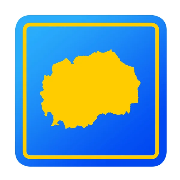 Macedonia European button — Stock Photo, Image