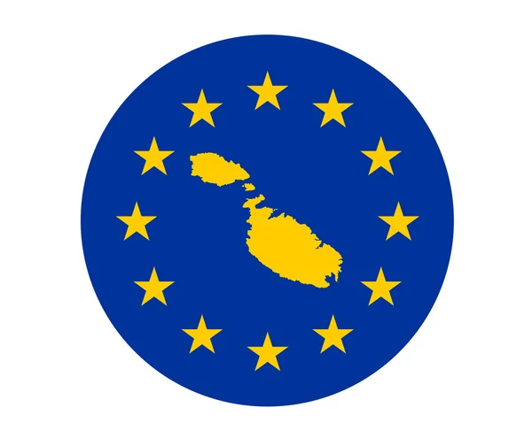Malta Bandera europea — Foto de Stock