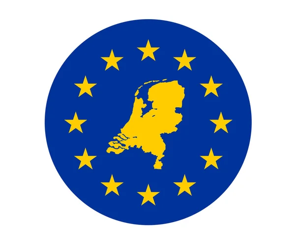 Países Baixos Bandeira europeia — Fotografia de Stock