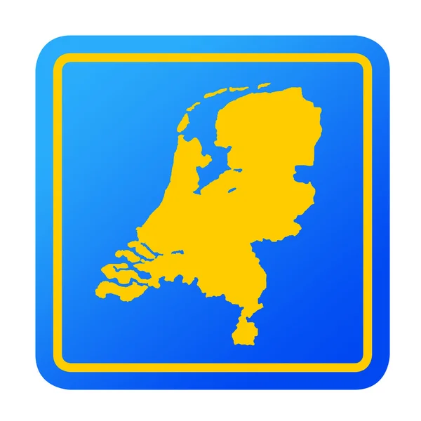 Netherlands European button — Stock Photo, Image