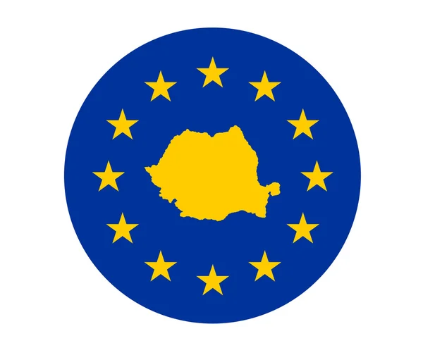 Europese vlag van Roemenië — Stockfoto