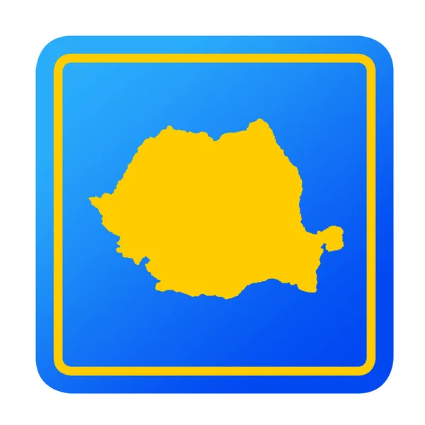 Roemenië Europese knop — Stockfoto
