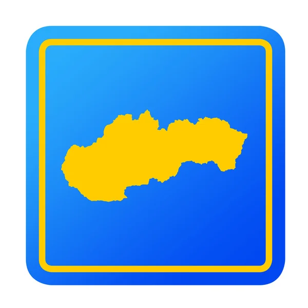 Slovakia European button — Stock Photo, Image