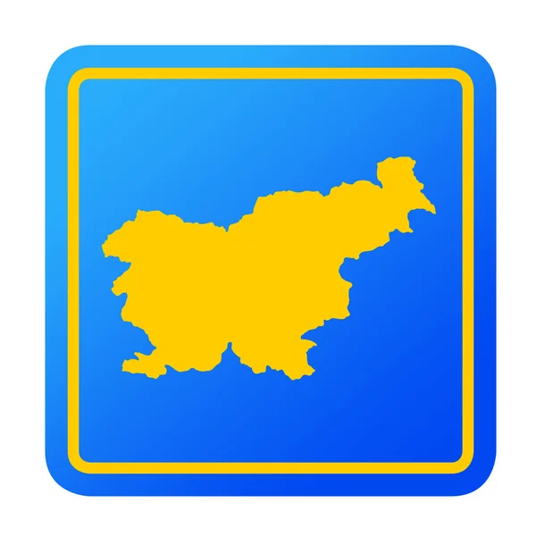 Slovenia European button — Stock Photo, Image