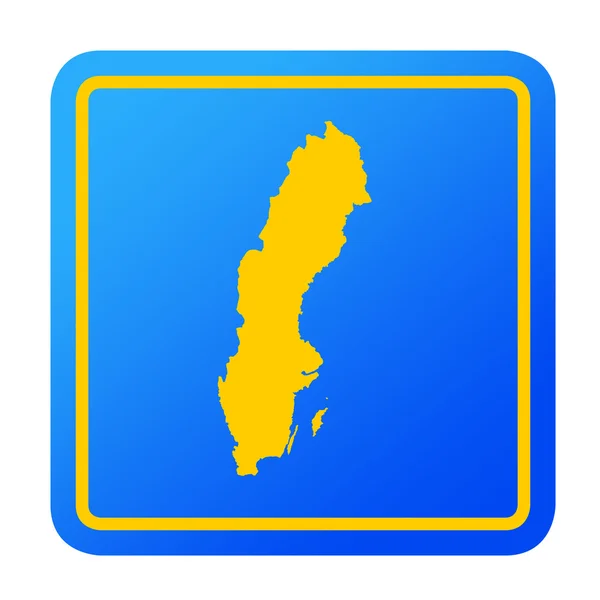 Sweden European button — Stock Photo, Image
